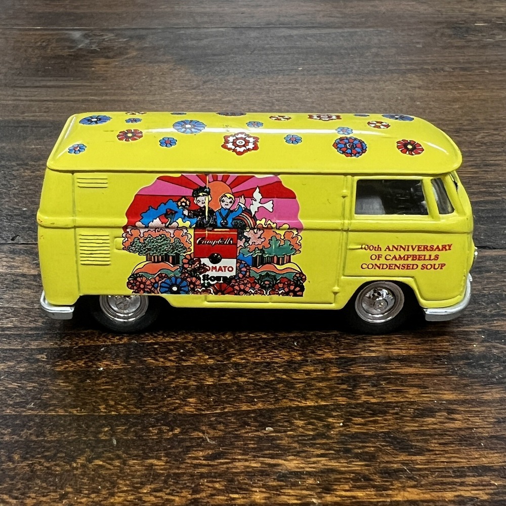 Lledo VW Bus Van Campbell's Soup 100th Anniversary Yellow England Vintage 1997